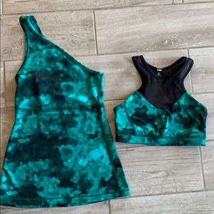 Lululemon tank and sports bra
